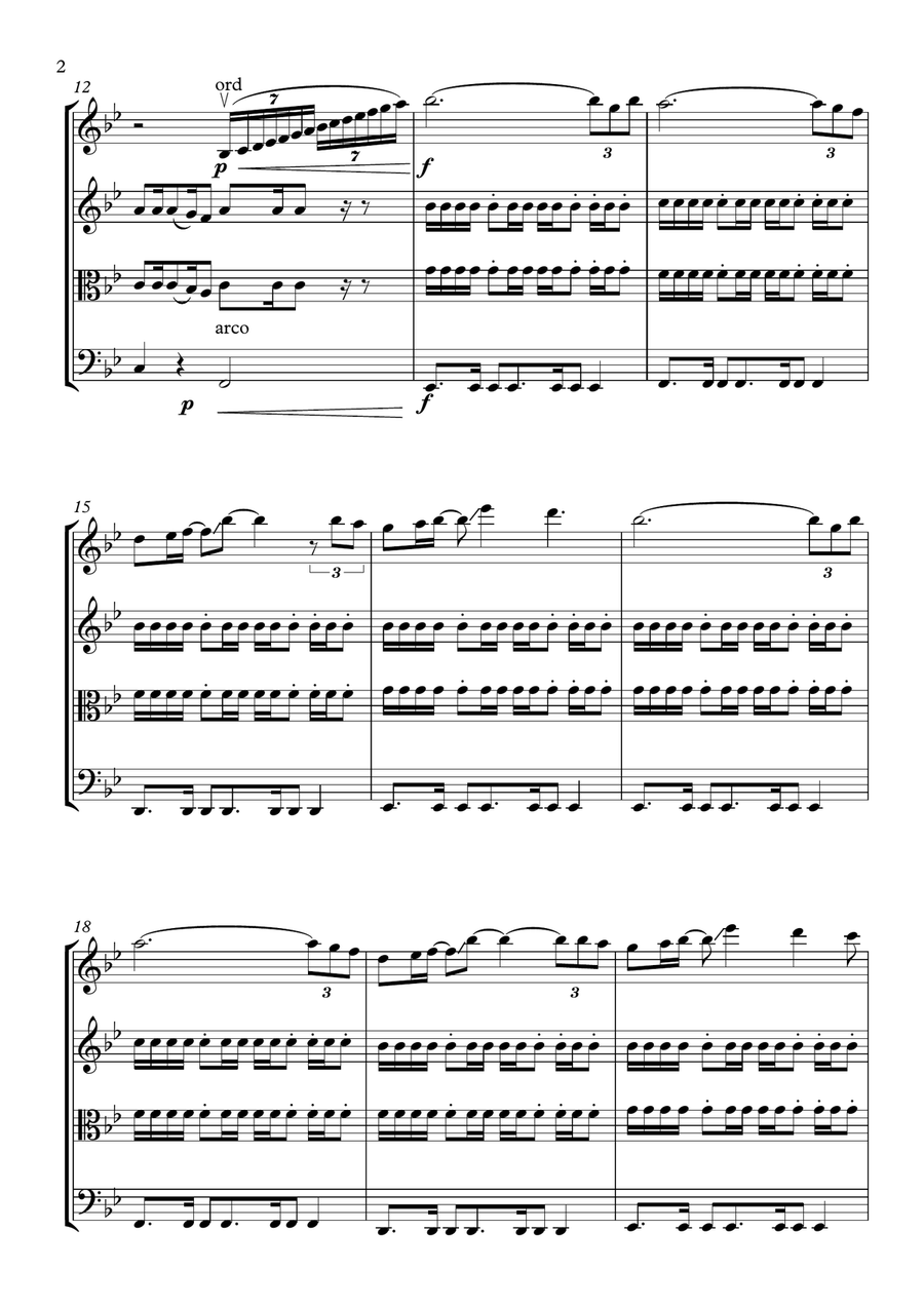 Chandelier String Quartet scores gallery preview page 2