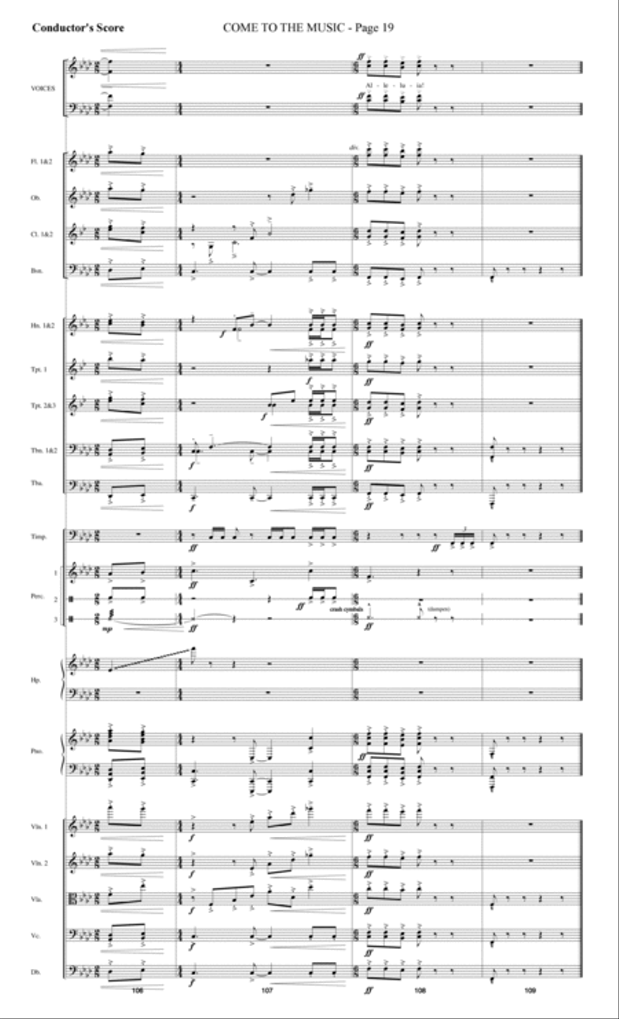 Come to the Music - Score Choir scores gallery preview page 19