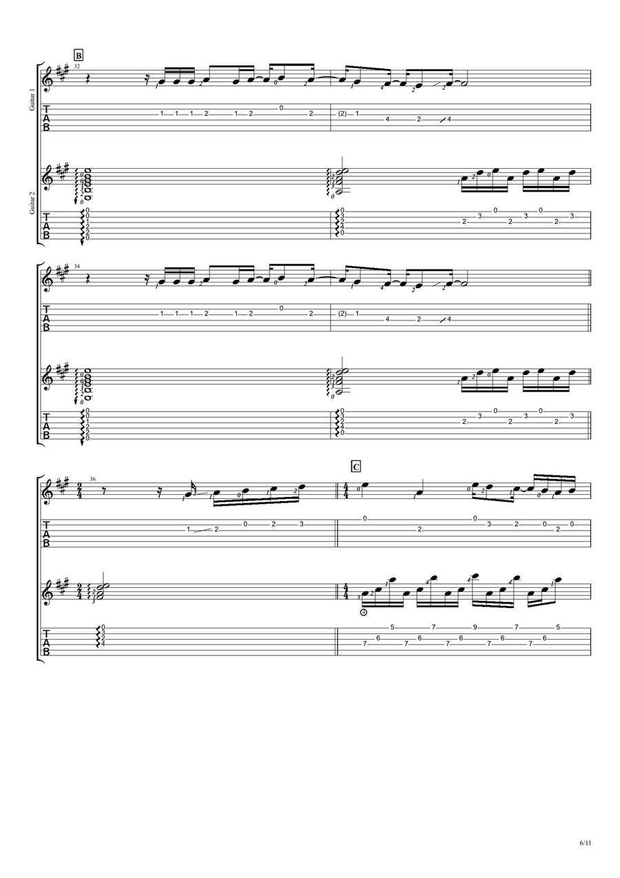 Mungkin Nanti Mungkin Nanti Guitar Tablature scores gallery preview page 6
