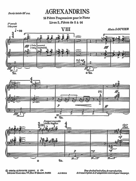 Agrexandrins Vol.2: No.8 - No.14 (piano Solo)