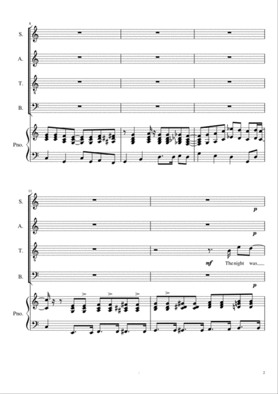 Gone At Last Gone At Last 4-Part scores gallery preview page 3
