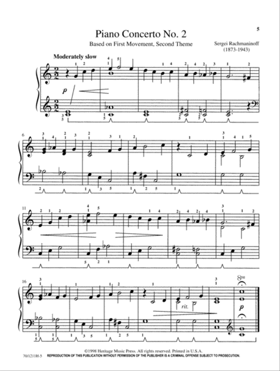 Mastering Melodies: Early Twentieth Century Piano Solo scores gallery preview page 5