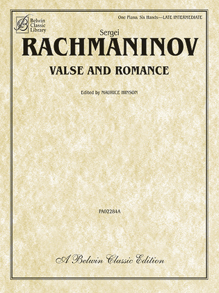 Book cover for Valse and Romance