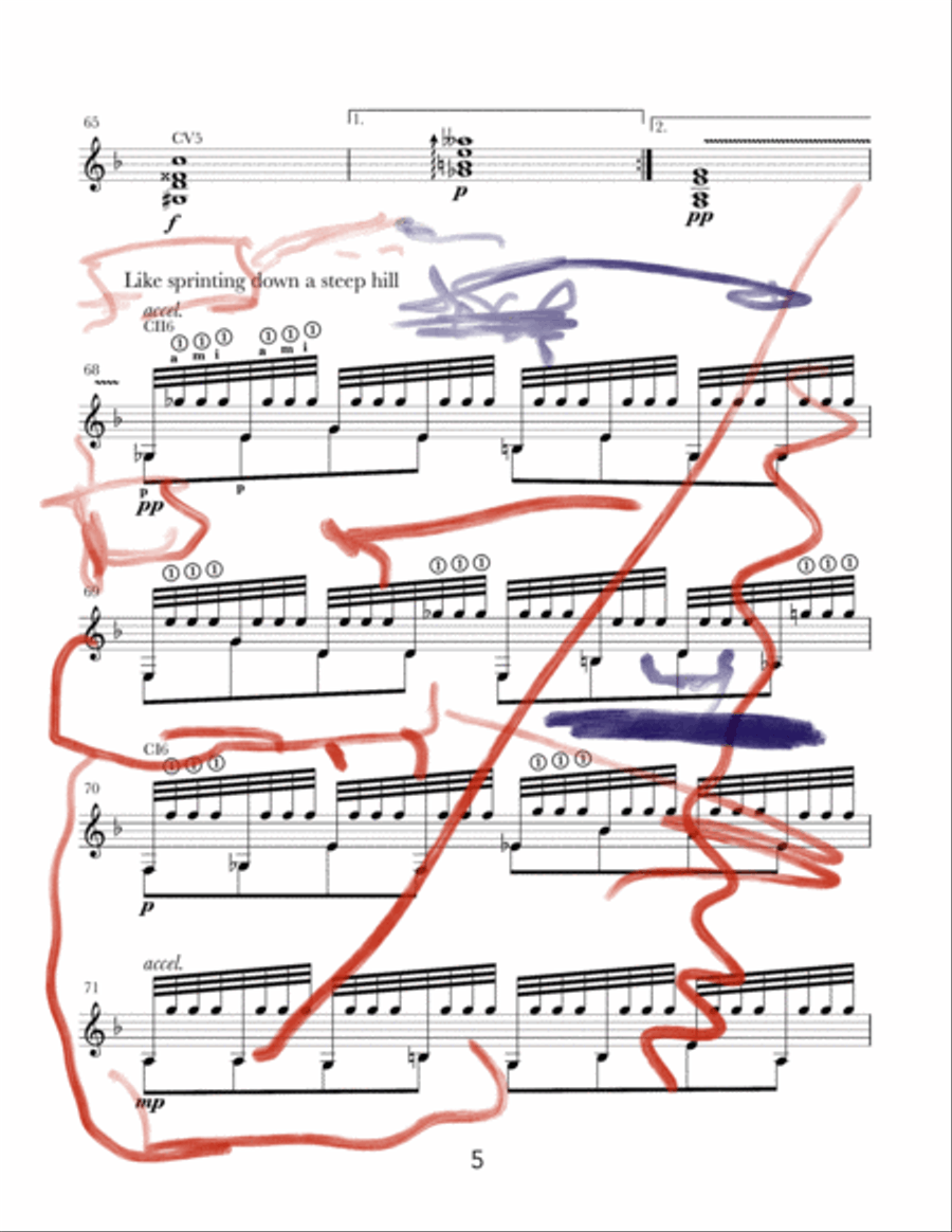 Rhapsody No. 1 For Guitar, Op. 23 Electric Guitar scores gallery preview page 5