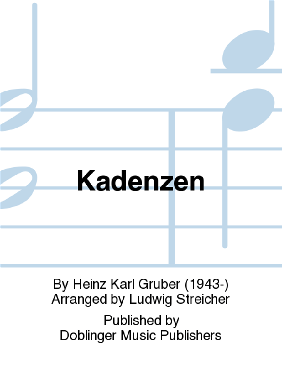 Kadenzen Double Bass scores gallery preview page 1