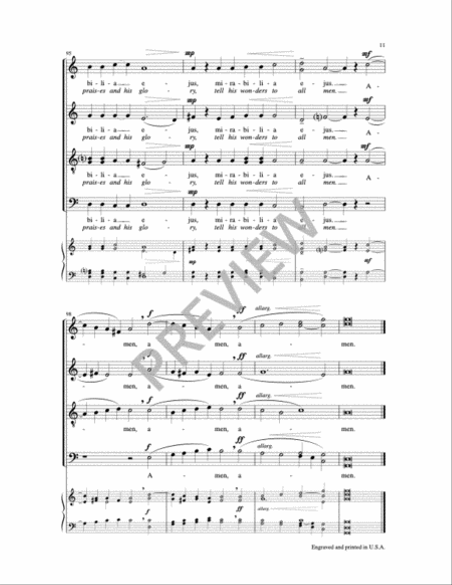 Cantate Domino Cantate Domino Choir scores gallery preview page 11