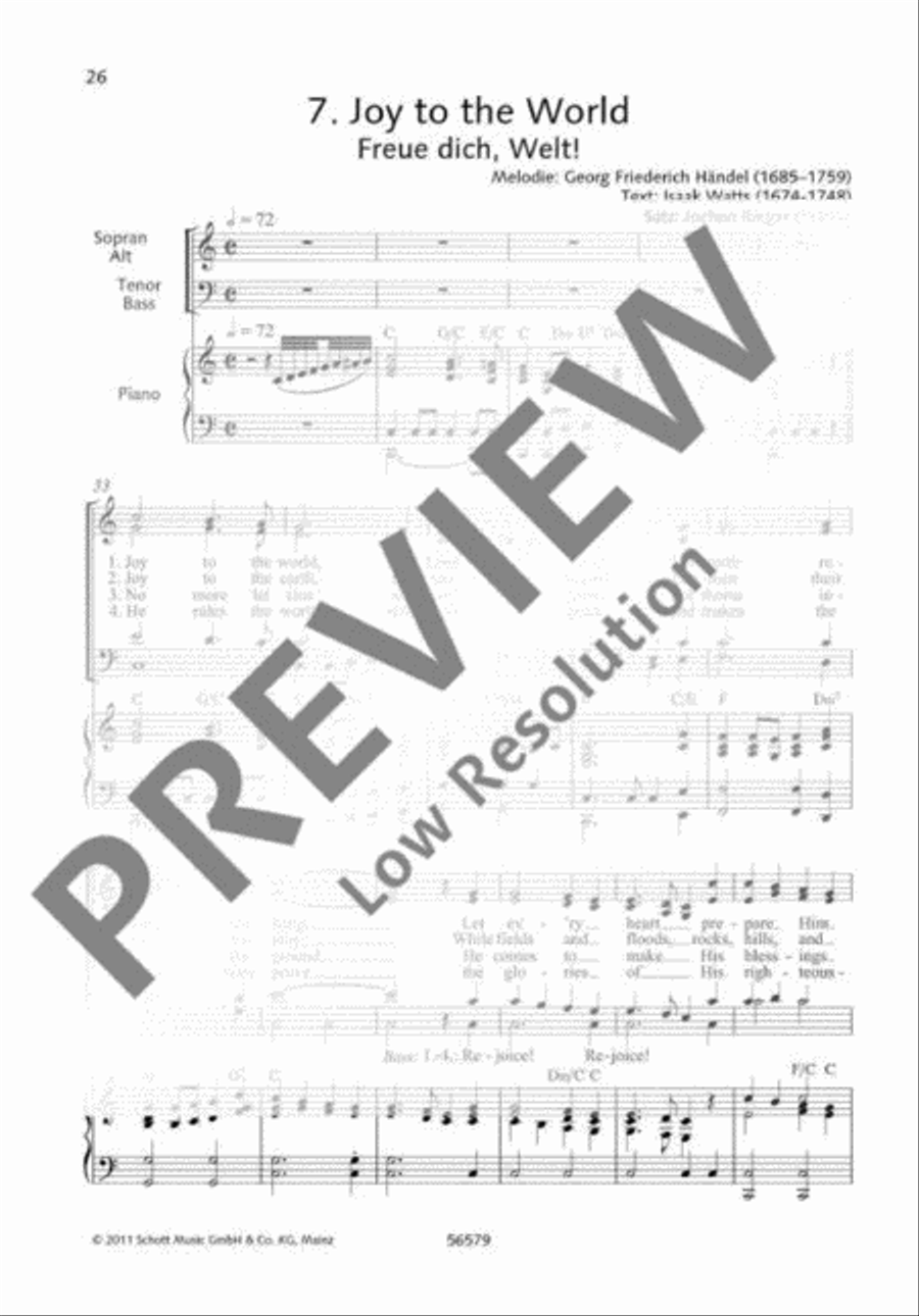 Joy to the World 4-Part scores gallery preview page 2