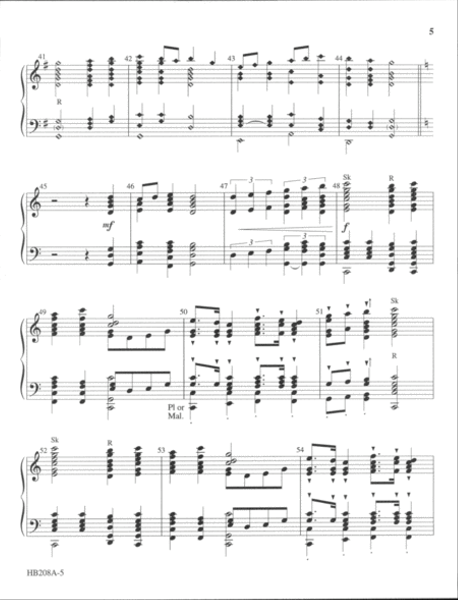 Christ Is Alive! All Christians Sing - handbell part 5-Octaves scores gallery preview page 9
