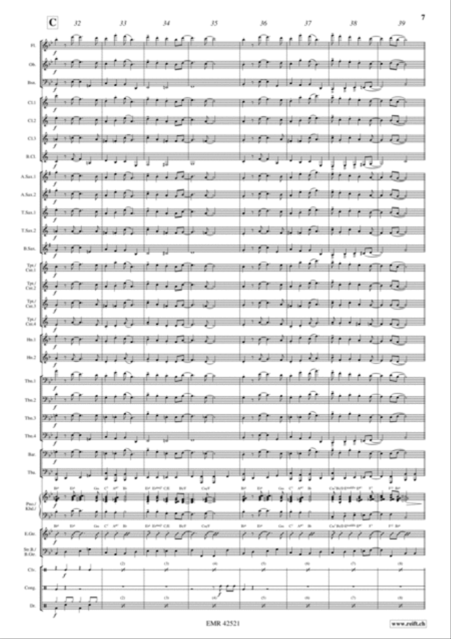 Nutcracker Swing Concert Band scores gallery preview page 8