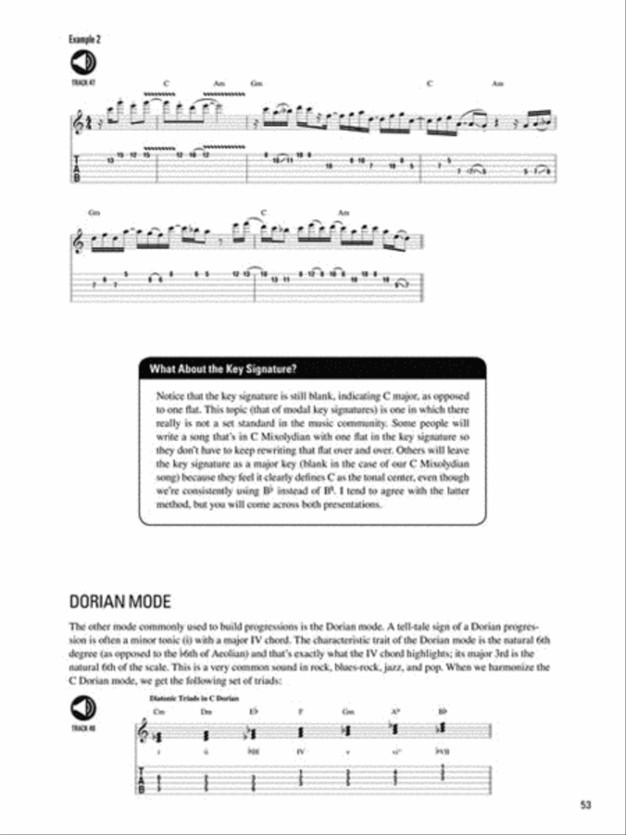 Guitarist's Guide to Scales Over Chords Guitar Tablature scores gallery preview page 5