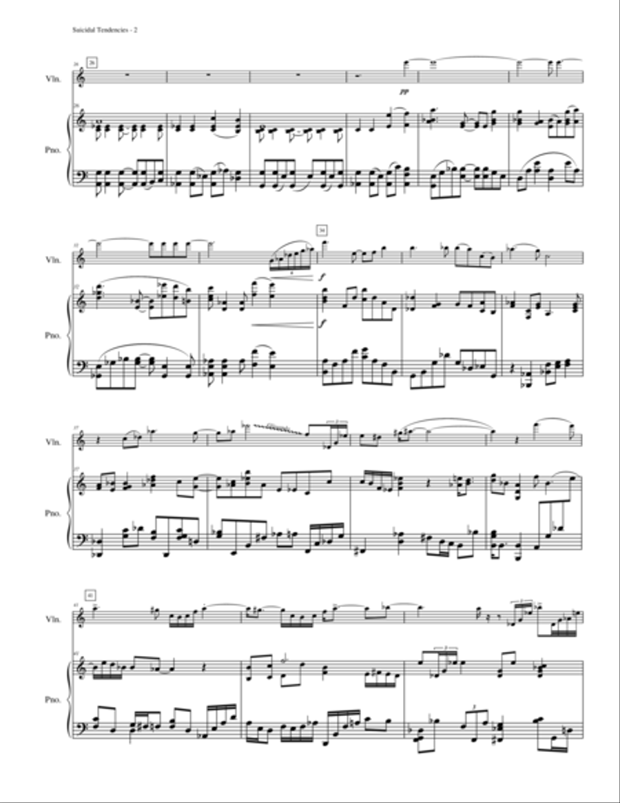 Suicidal Tendencies Violin Solo scores gallery preview page 5