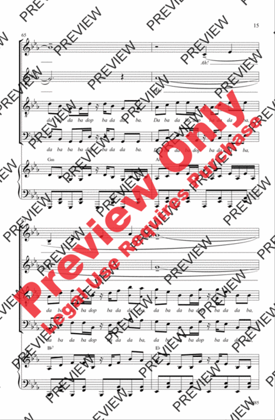 Another Day of Sun 4-Part scores gallery preview page 15
