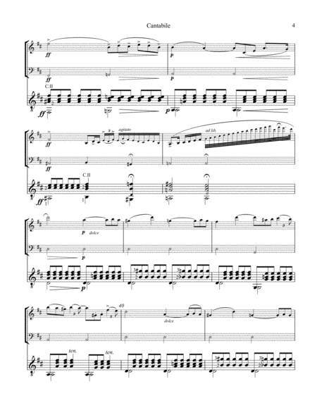 Cantabile Op. 17 for violin, cello and guitar image number null