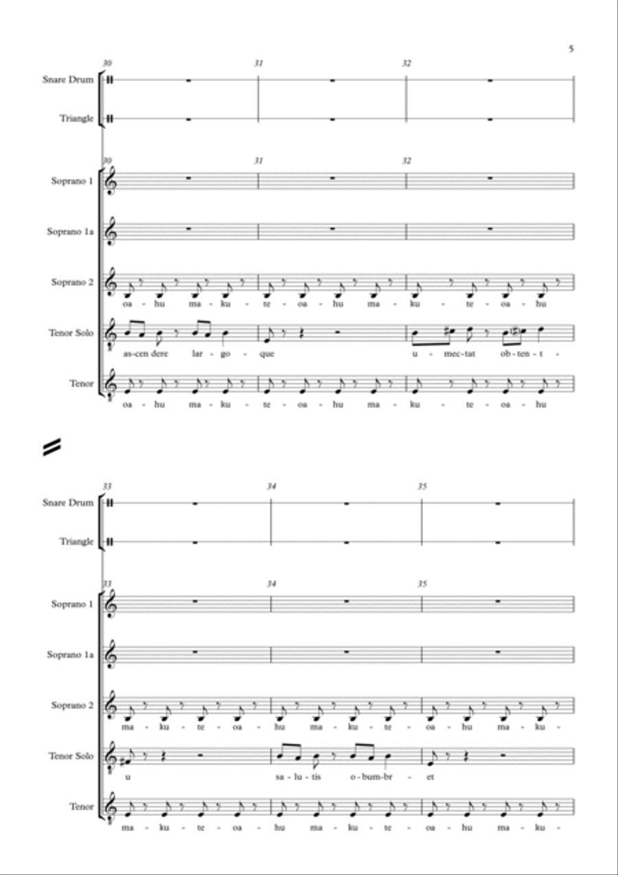 Mukutekahu (from Hunt for the Wilderpeople) Choir scores gallery preview page 5
