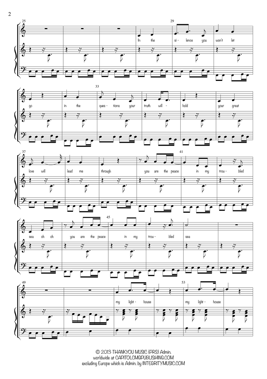 My Lighthouse Easy Piano scores gallery preview page 2
