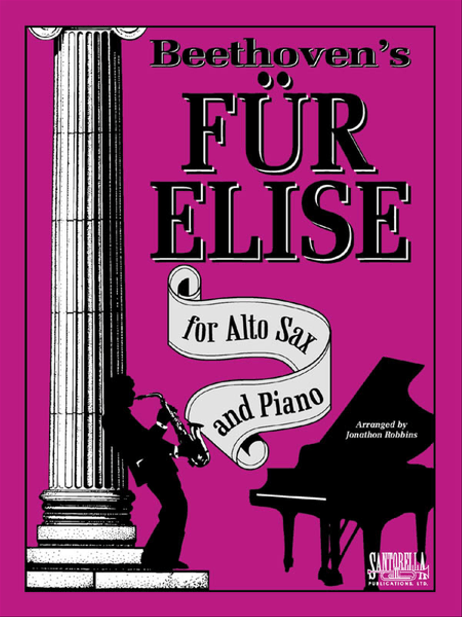 Beethoven's Fur Elise for Alto Sax and Piano Alto Saxophone scores gallery preview page 1