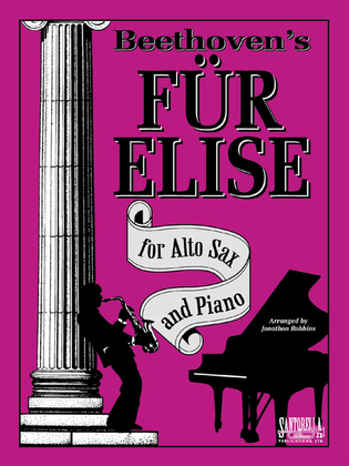 Book cover for Beethoven's Fur Elise for Alto Sax and Piano