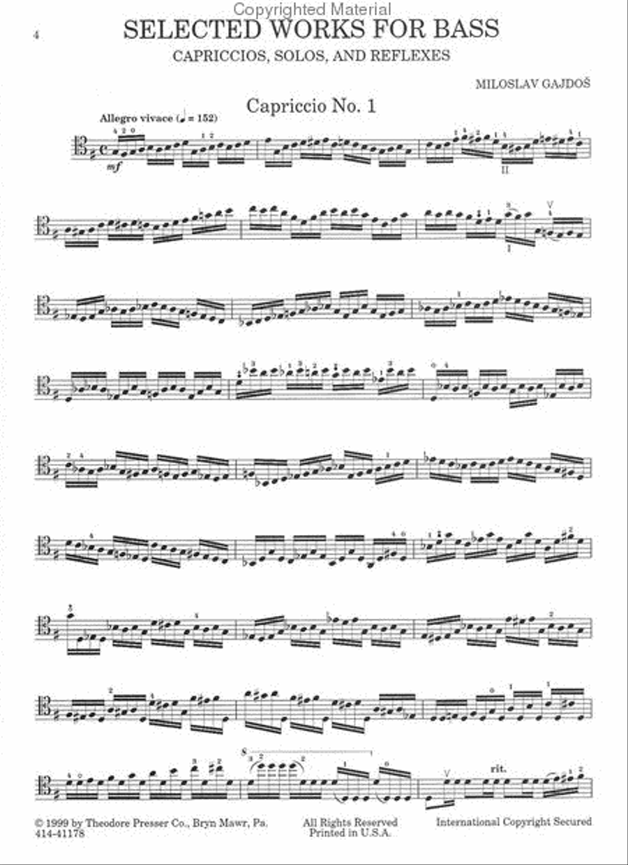 Selected Works For Bass Chamber Music scores gallery preview page 2