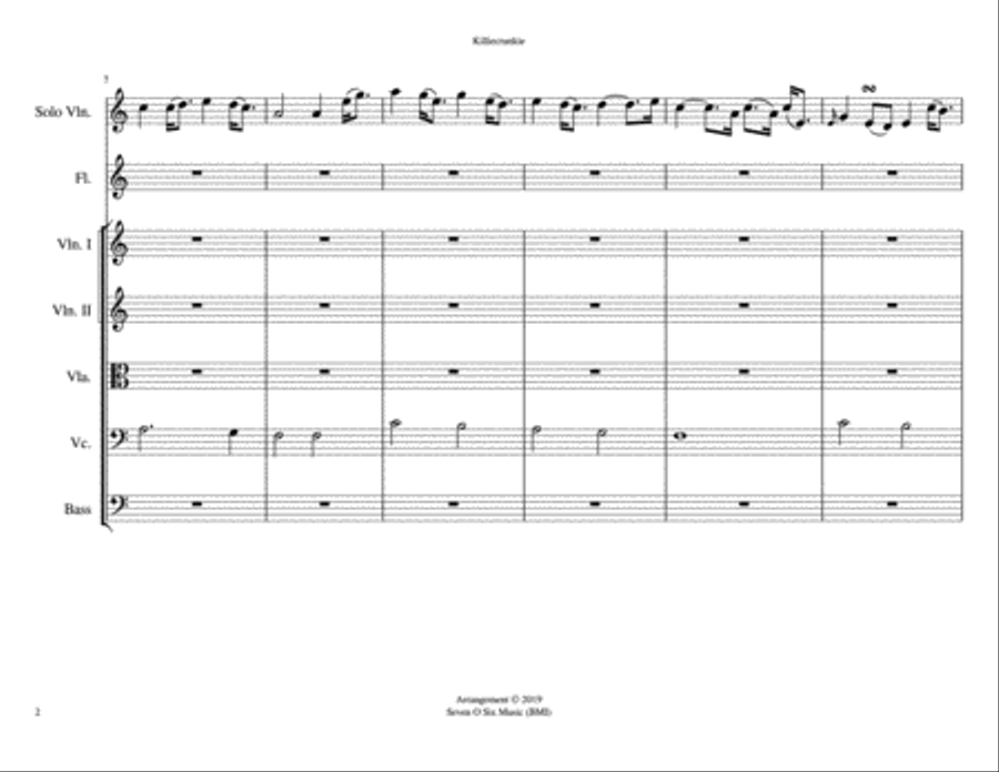 Killiecrankie Killiecrankie String Orchestra scores gallery preview page 3