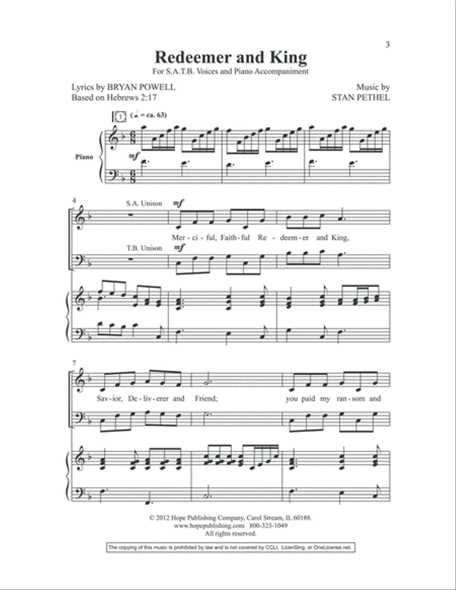 Redeemer and King Choir scores gallery preview page 2