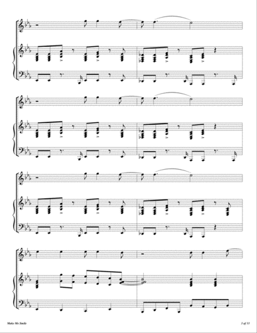 Make Me Smile Flute Solo scores gallery preview page 4