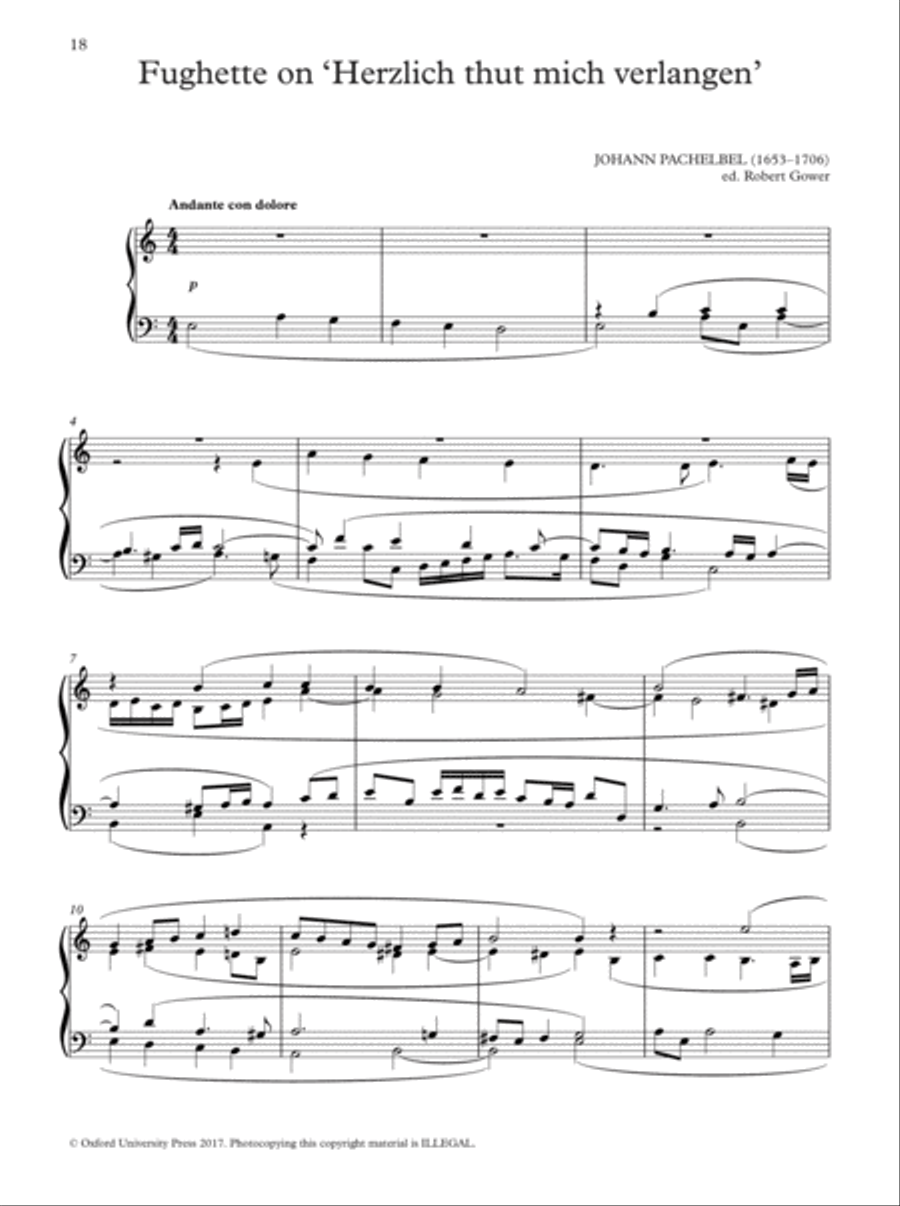 Oxford Book of Lent and Easter Organ Music for Manuals Organ Solo scores gallery preview page 18
