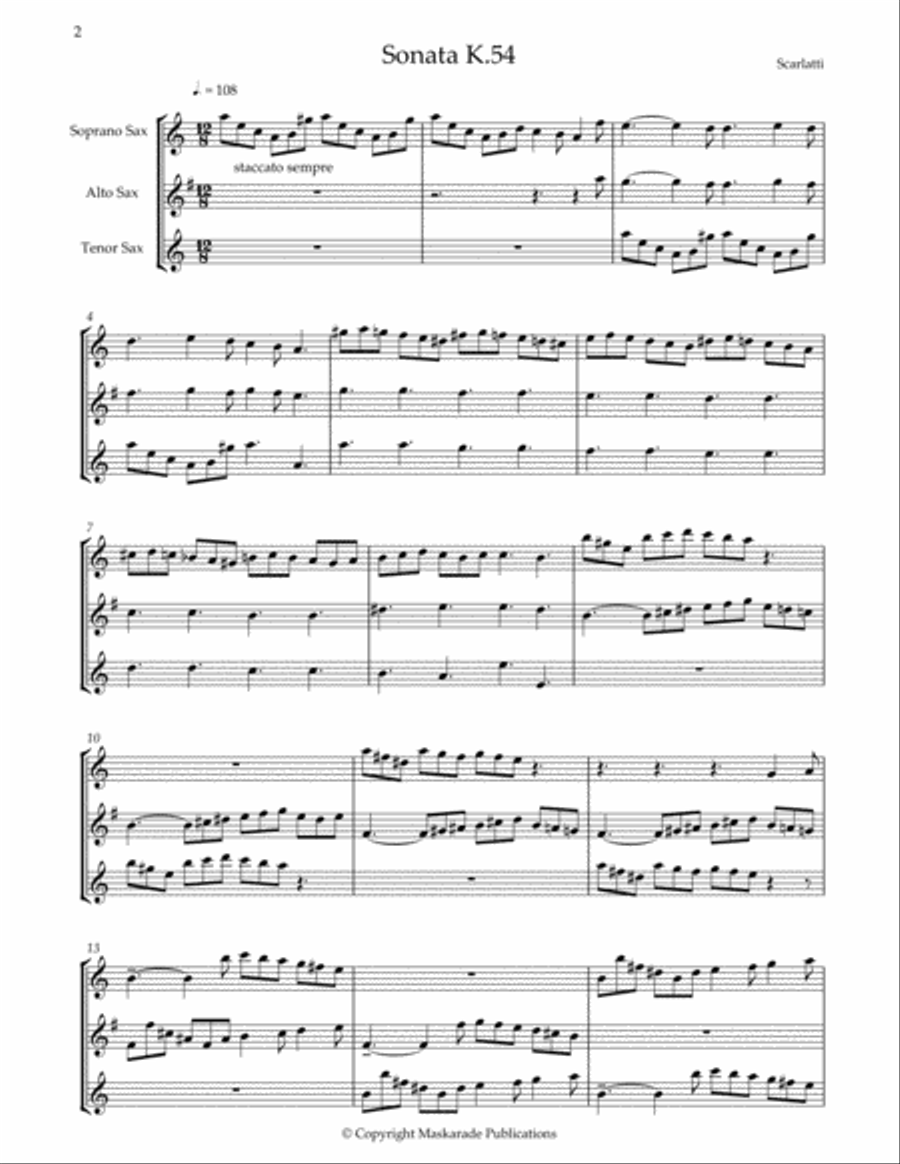 Two Baroque Trios Woodwind Trio scores gallery preview page 2