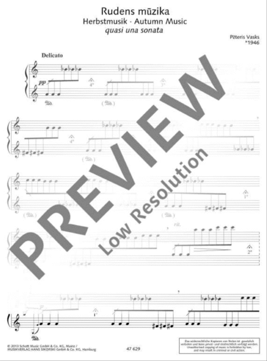 Rudens mūzika Piano Solo scores gallery preview page 10