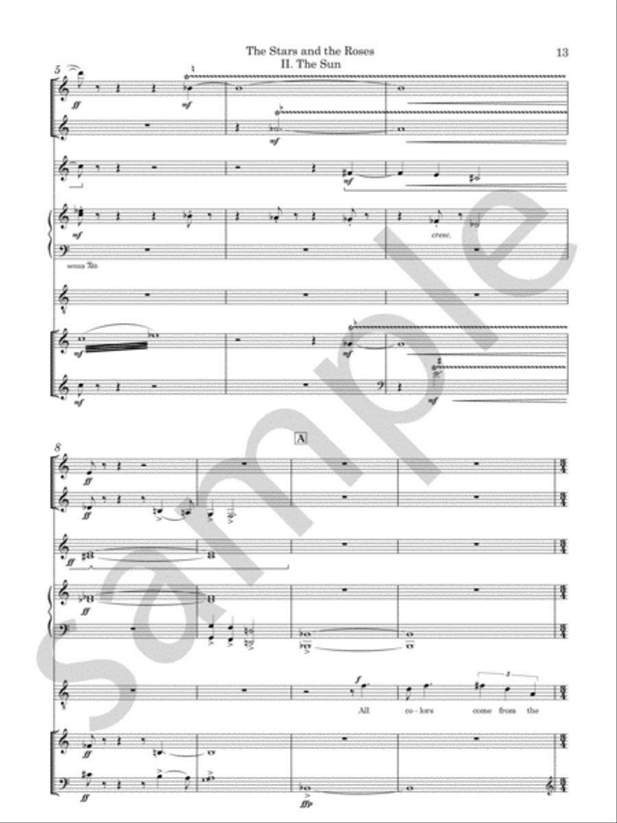 The Stars and the Roses Chamber Music scores gallery preview page 7