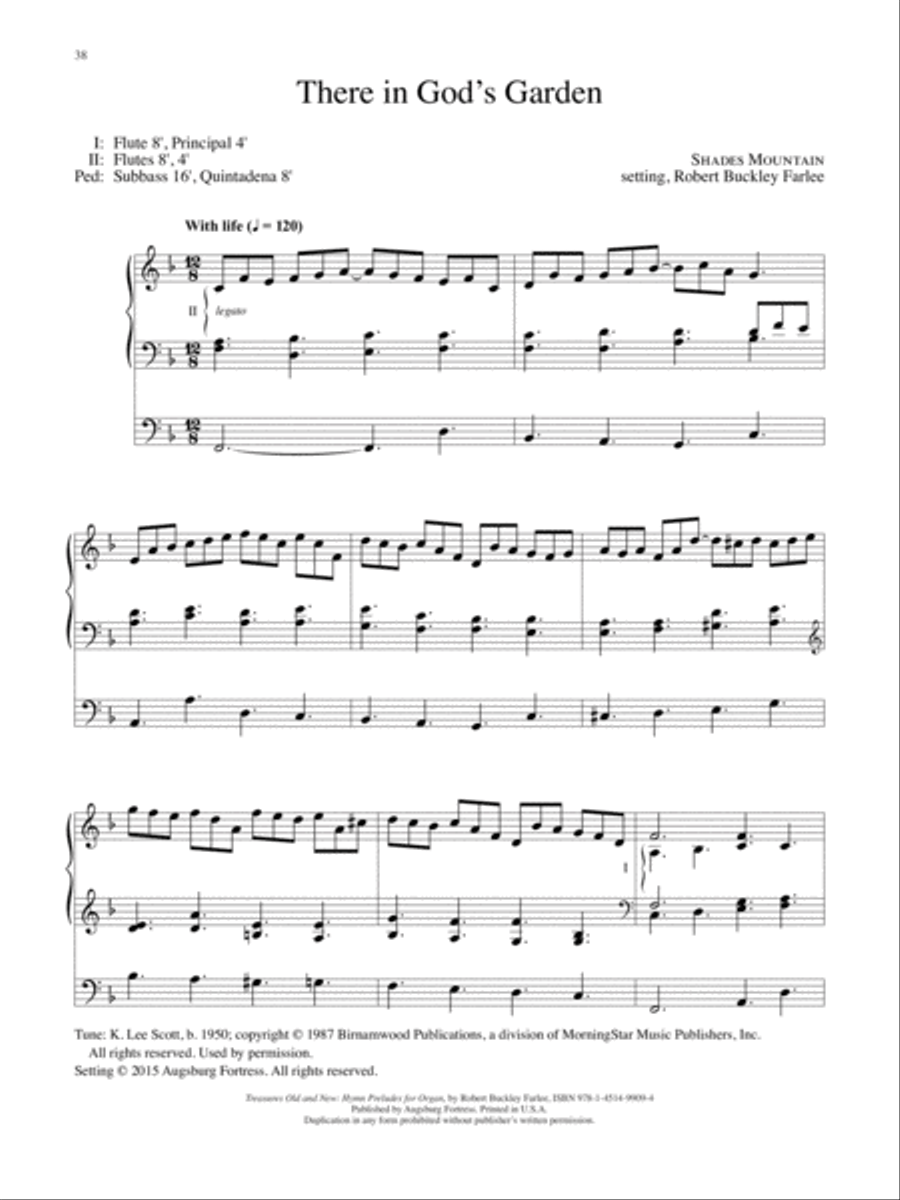 Treasures Old and New: Hymn Preludes for Organ Organ Solo scores gallery preview page 18