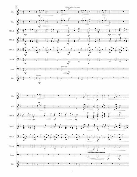 Silent Night Prelude for percussion octet image number null