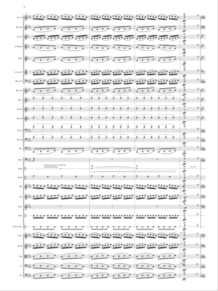 Elegy for Remembrance (September 11, 2001) Orchestra scores gallery preview page 13