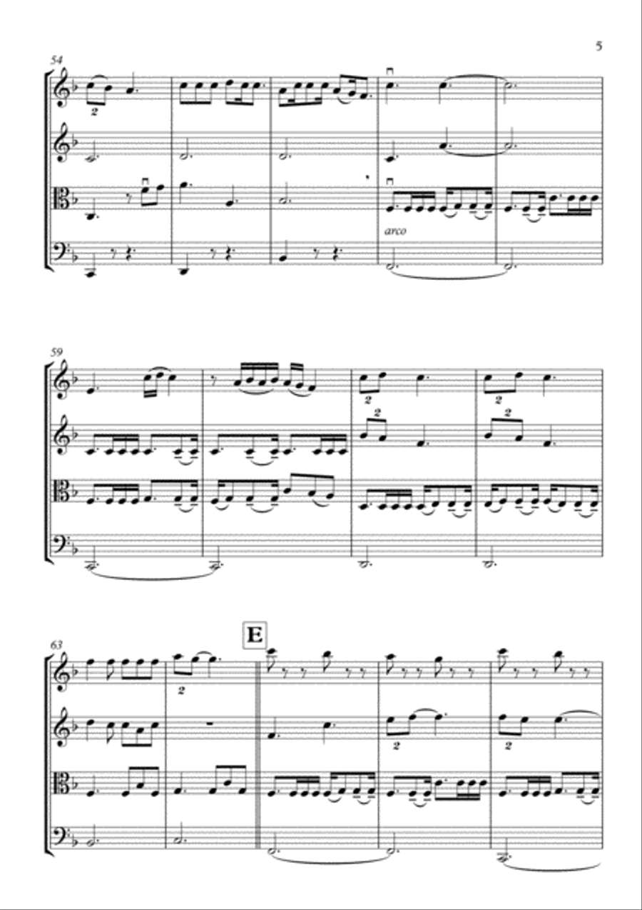 Your Guardian Angel Your Guardian Angel String Quartet scores gallery preview page 6