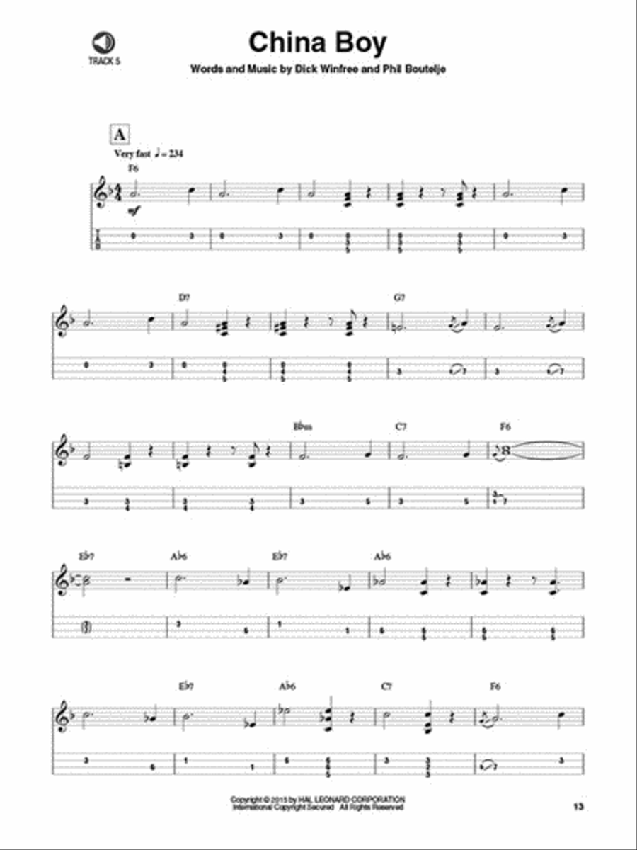 Gypsy Swing Guitar Tablature scores gallery preview page 4