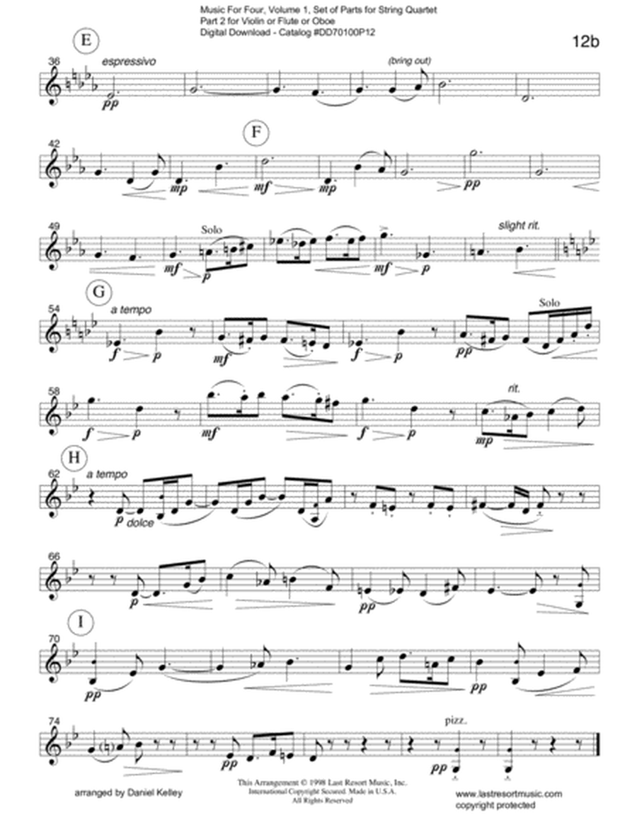 Sicilienne from Pelleas et Melisande (String Quartet)
