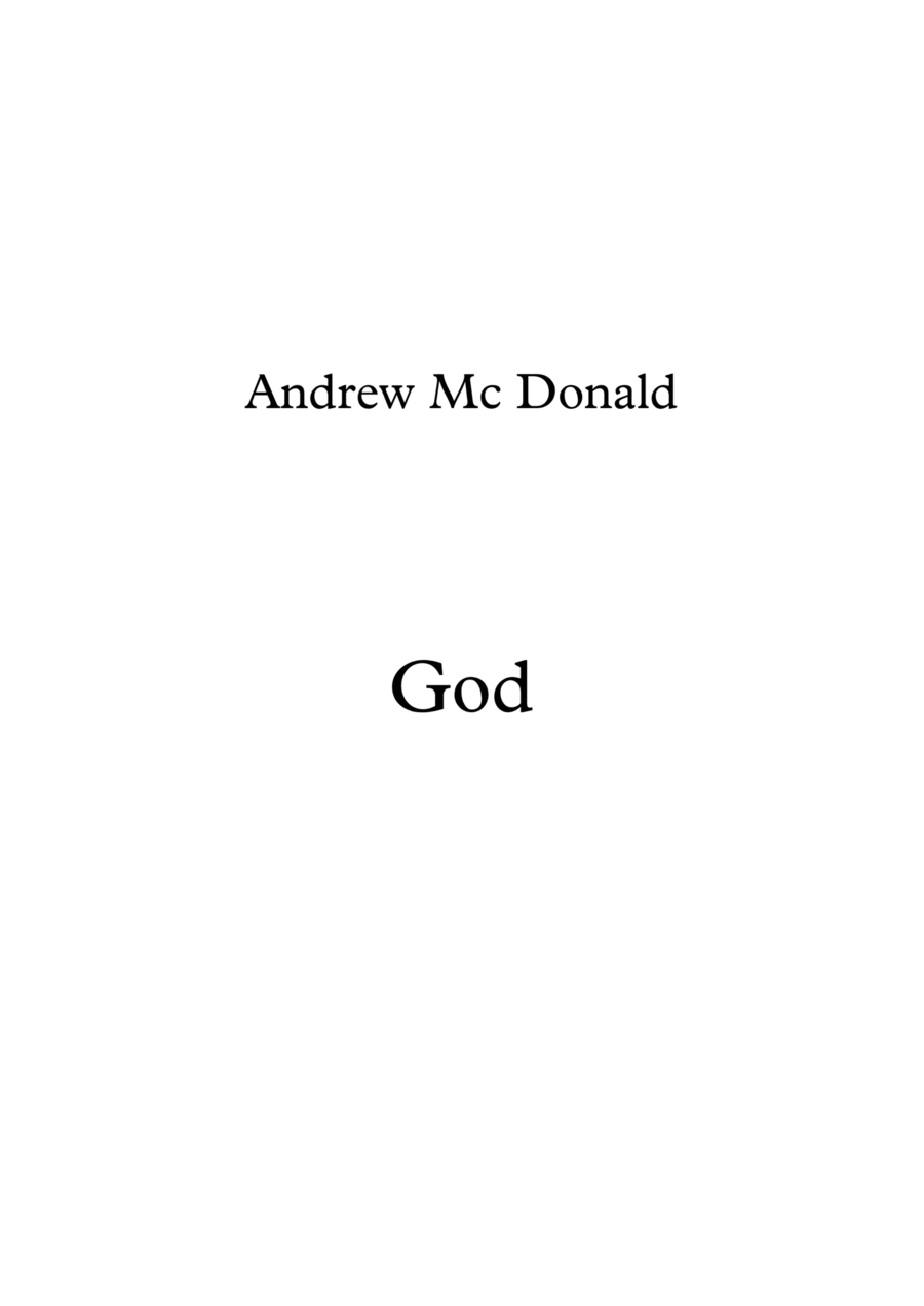 God God Piano, Vocal, Guitar scores gallery preview page 1