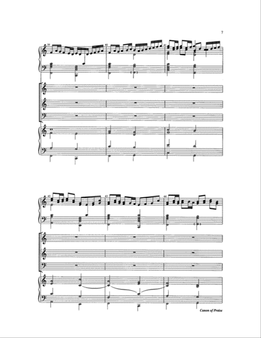 Canon of Praise 3-Part scores gallery preview page 7