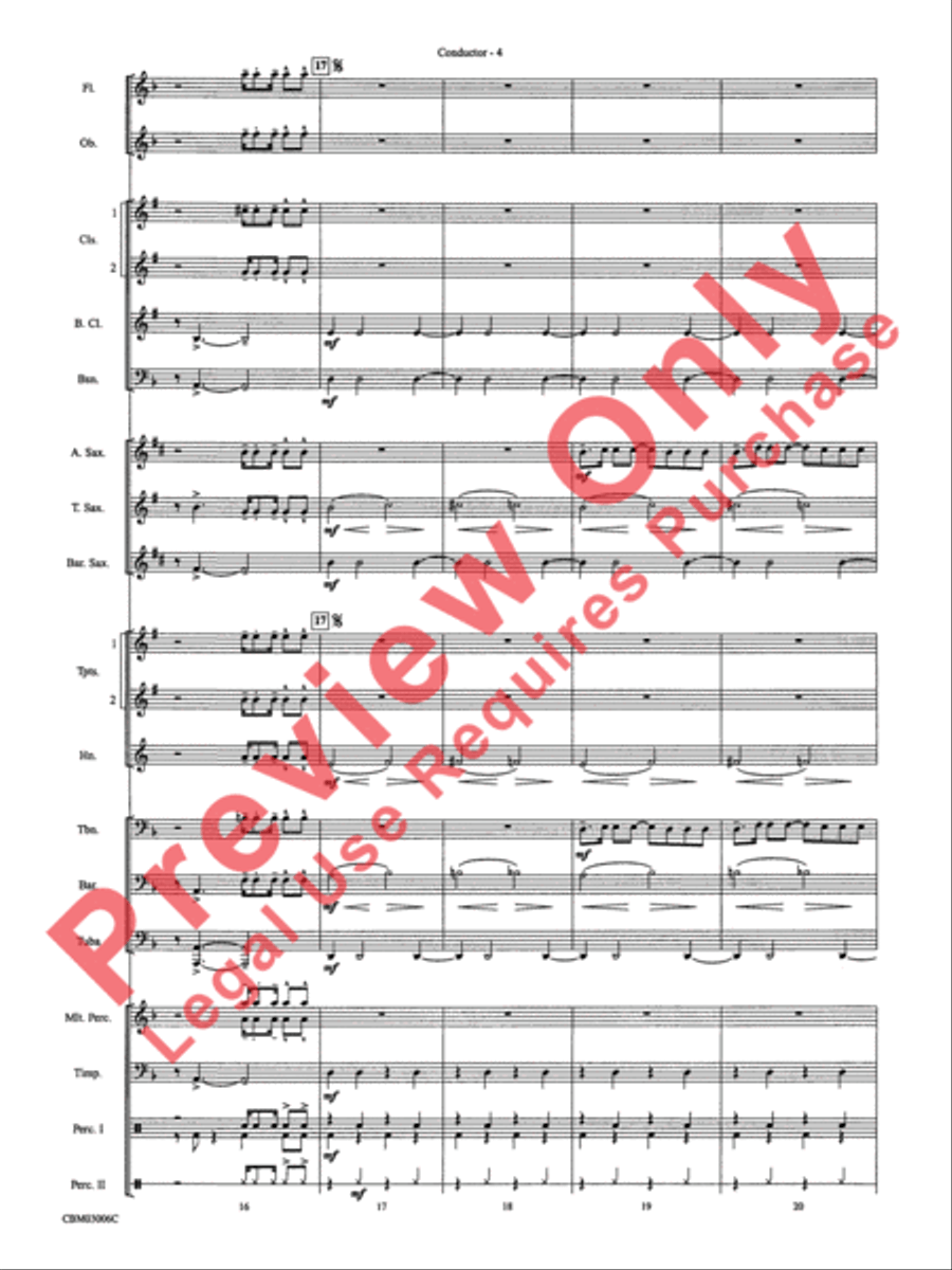 The James Bond Theme (from Die Another Day) Concert Band scores gallery preview page 7