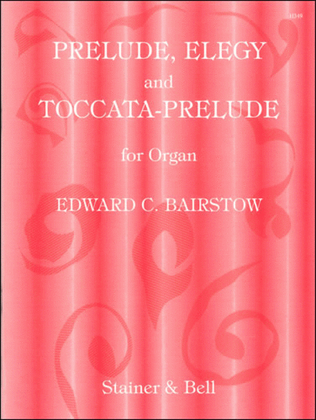 Book cover for Prelude, Elegy and Toccata-Prelude