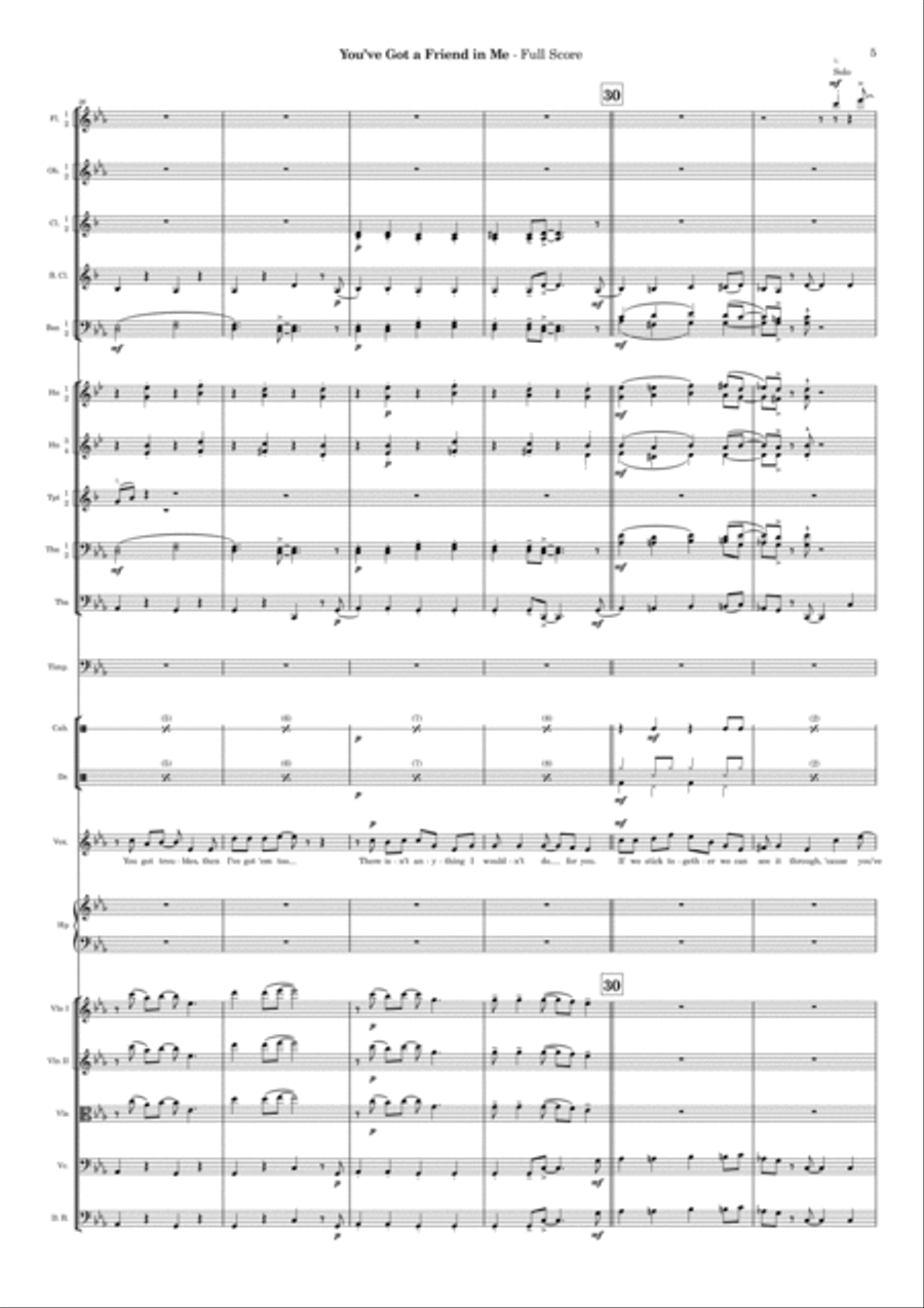 You've Got A Friend In Me Full Orchestra scores gallery preview page 5