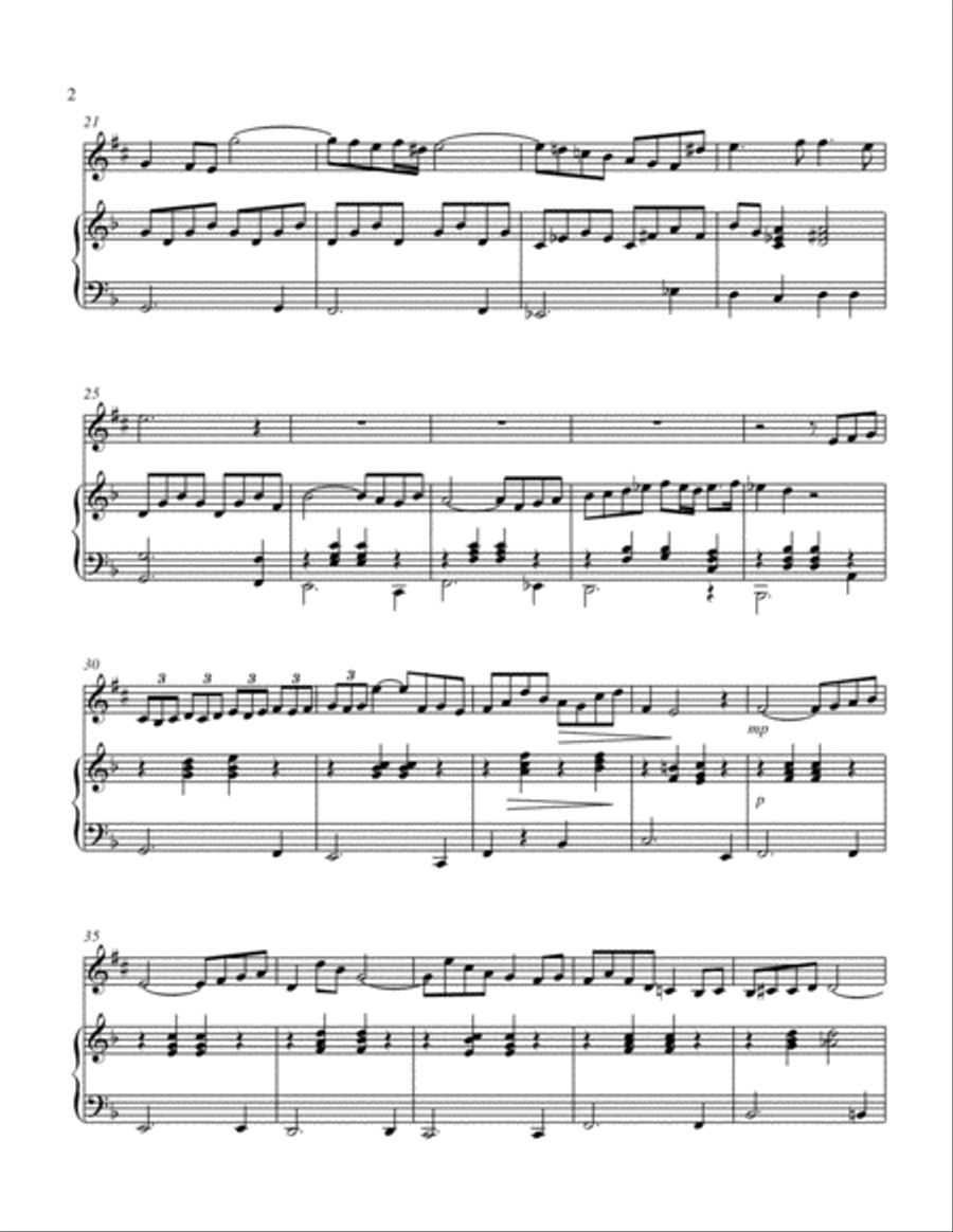 Bach - Arioso, for Alto Saxophone and Piano Alto Saxophone scores gallery preview page 2