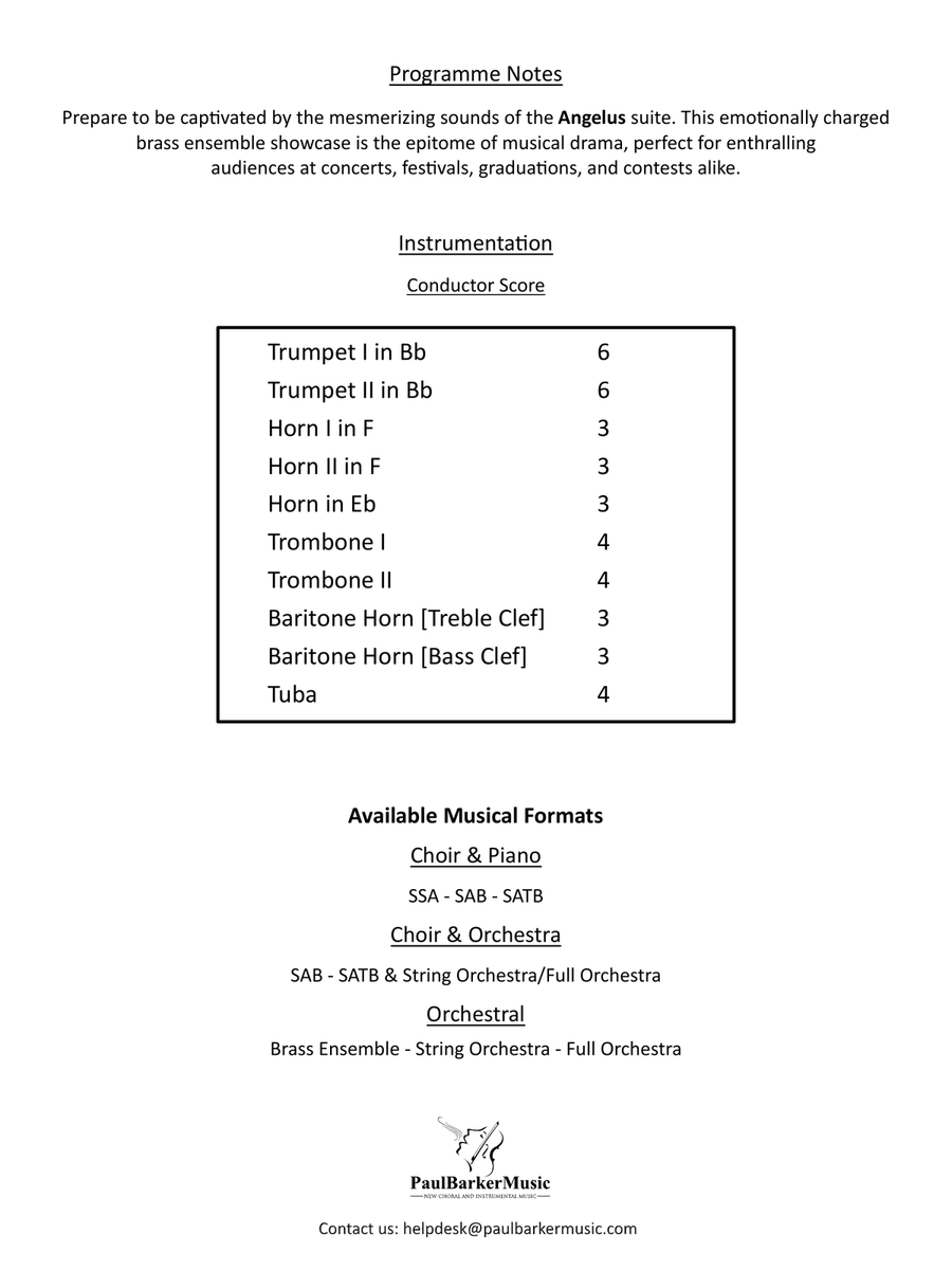 Angelus (Brass Ensemble) Brass Ensemble scores gallery preview page 2