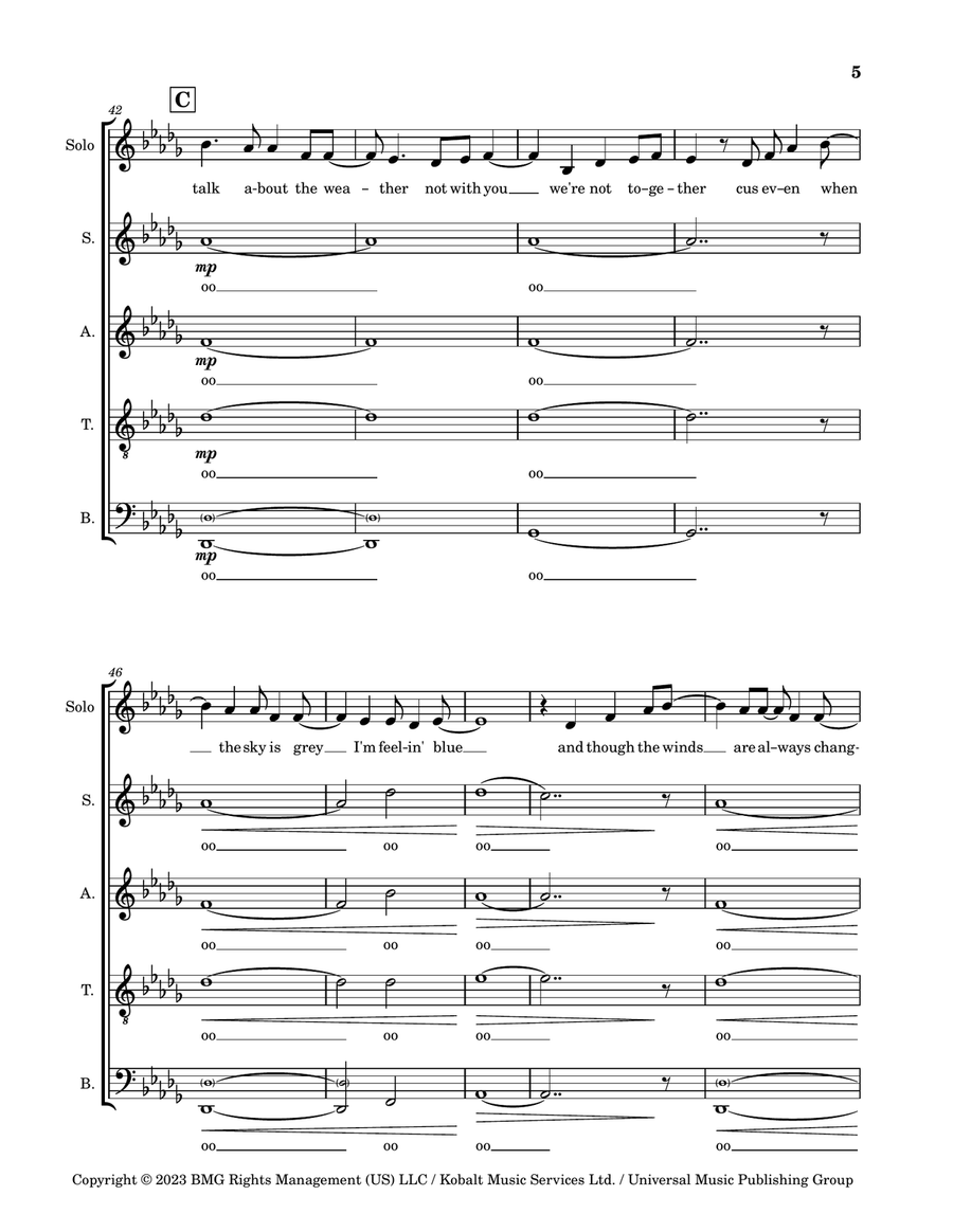 The Weather 4-Part scores gallery preview page 5