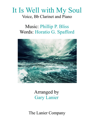 Book cover for IT IS WELL WITH MY SOUL (Voice, Bb Clarinet & Piano with Score/Parts)