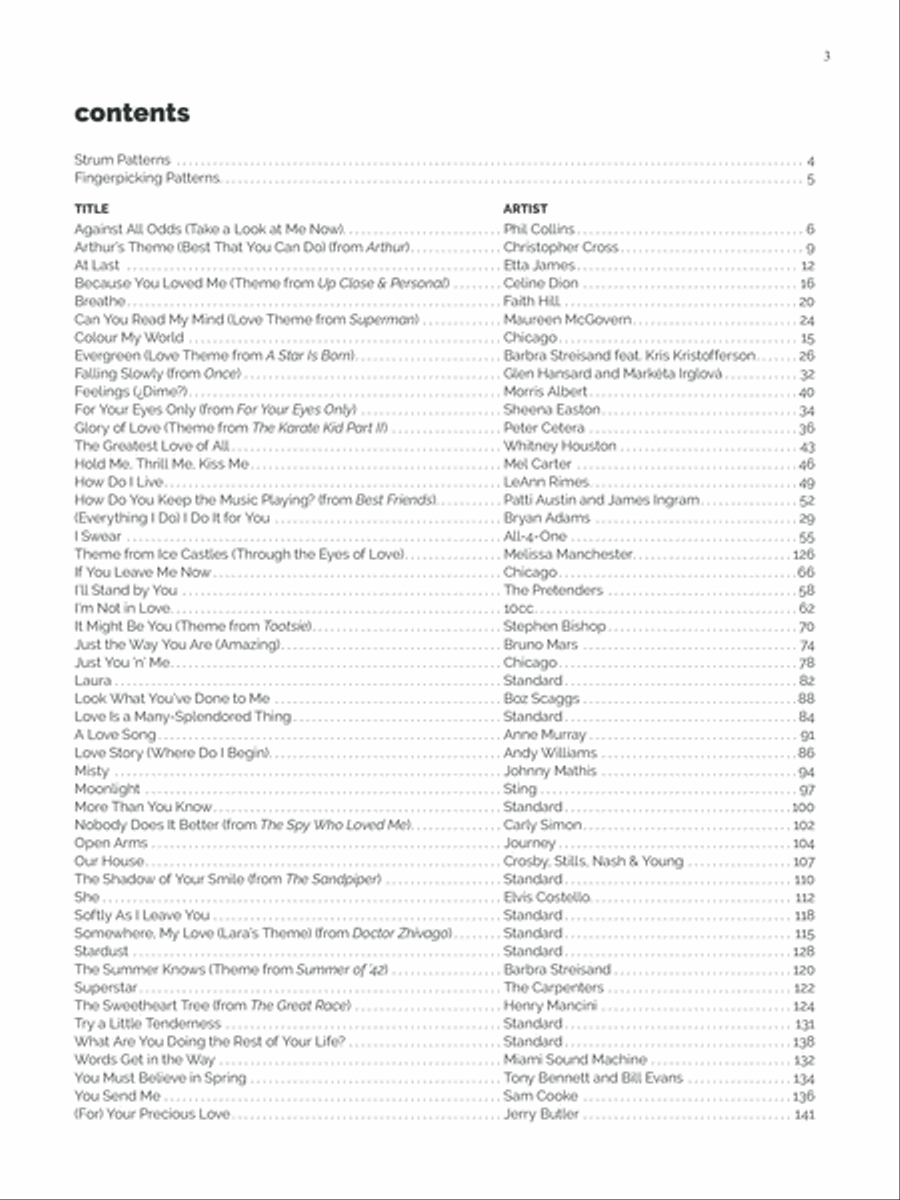 Alfred's Easy Guitar Songs -- Love & Romance Electric Guitar scores gallery preview page 3