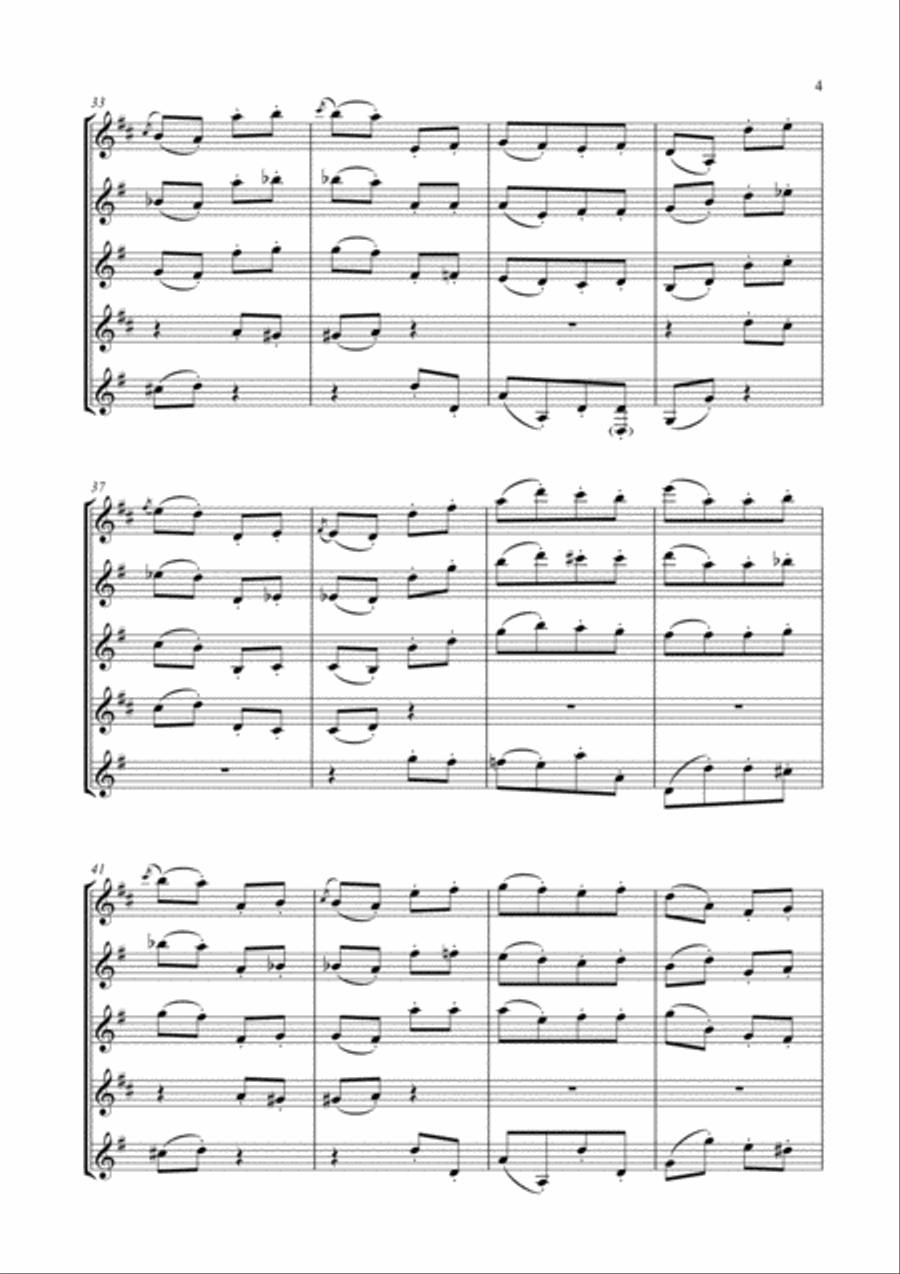 Les Dragons d'Alcala (from Carmen) for Clarinet Choir Clarinet Choir scores gallery preview page 5