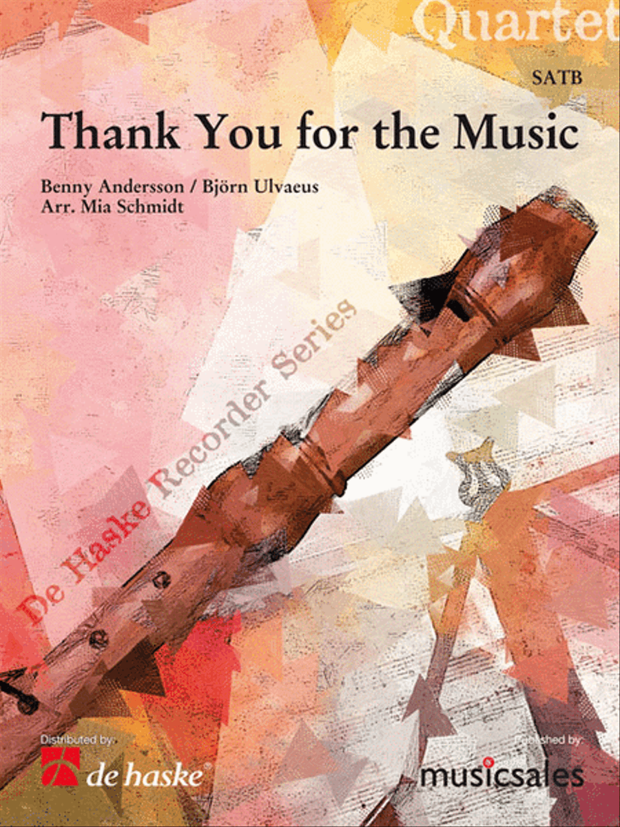 Thank You for the Music Recorder scores gallery preview page 1