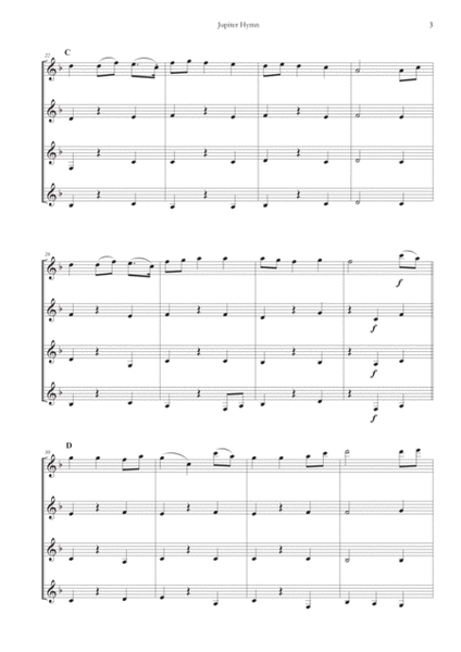 Jupiter Hymn from "The Planets" for Clarinet Quartet image number null