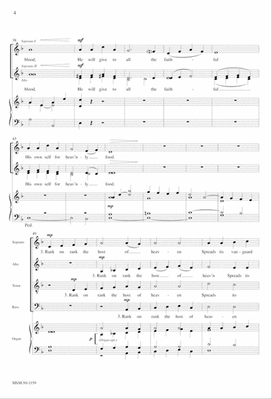 Let All Mortal Flesh Keep Silence from Sing the Songs of Bethlehem 4-Part scores gallery preview page 4