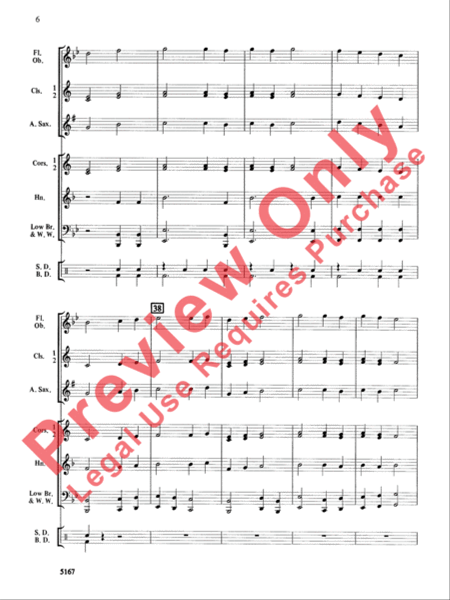 American Spirit March American Spirit March Concert Band scores gallery preview page 7